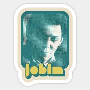 Tom Jobim /// Retro Style Fan Art Design Sticker